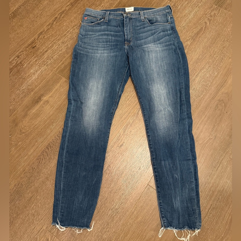 Hudson Nico Midrise Ankle Skinny Raw Hem Denim Jeans